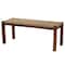 Baxton Studio Hermes MidCentury Modern Transitional Natural Seagrass and Mahogany Wood Bench 217-12731-ZORO - alternate 6